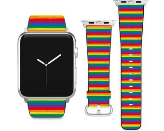 Gay Pride Flag For Apple Watch Band iWatch Strap For Series SE 9 8 7 6 5 4 3 2 1 Ultra, 38mm 40mm 41mm 42mm 44mm 45mm 49mm