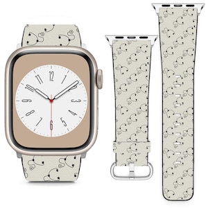 Stethoscope Doodle Design For Apple Watch Band iWatch Strap For Series SE 8 7 6 5 4 3 2 1 Ultra, 38mm 40mm 41mm 42mm 44mm 45mm 49mm