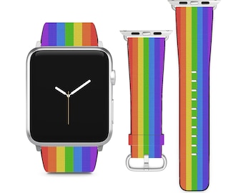 LGBTQ Pride Colors For Apple Watch Band iWatch Strap For Series SE 9 8 7 6 5 4 3 2 1 Ultra, 38mm 40mm 41mm 42mm 44mm 45mm 49mm