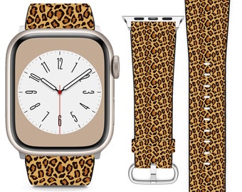 Leopard Print Pattern For Apple Watch Band iWatch Strap For Series SE 8 7 6 5 4 3 2 1 Ultra, 38mm 40mm 41mm 42mm 44mm 45mm 49mm