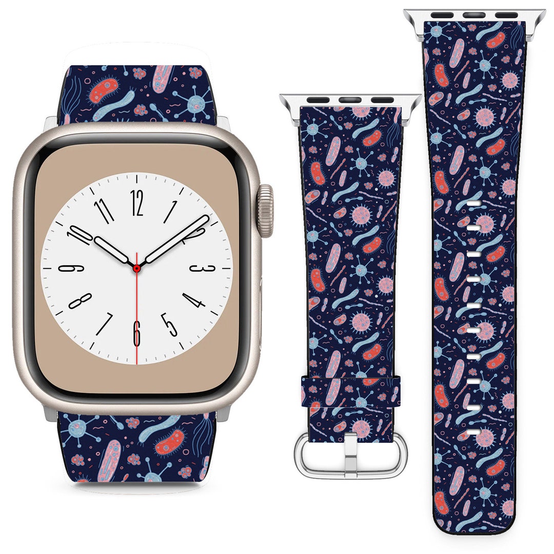 Bacteria Germs Design for Apple Watch Band Iwatch Strap for Series SE 8