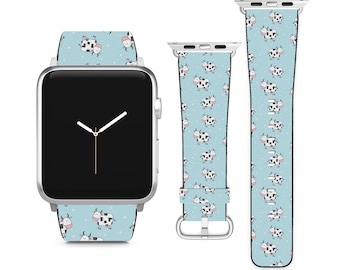 Cute Cartoon Cow For Apple Watch Band iWatch Strap For Series SE 9 8 7 6 5 4 3 2 1 Ultra, 38mm 40mm 41mm 42mm 44mm 45mm 49mm
