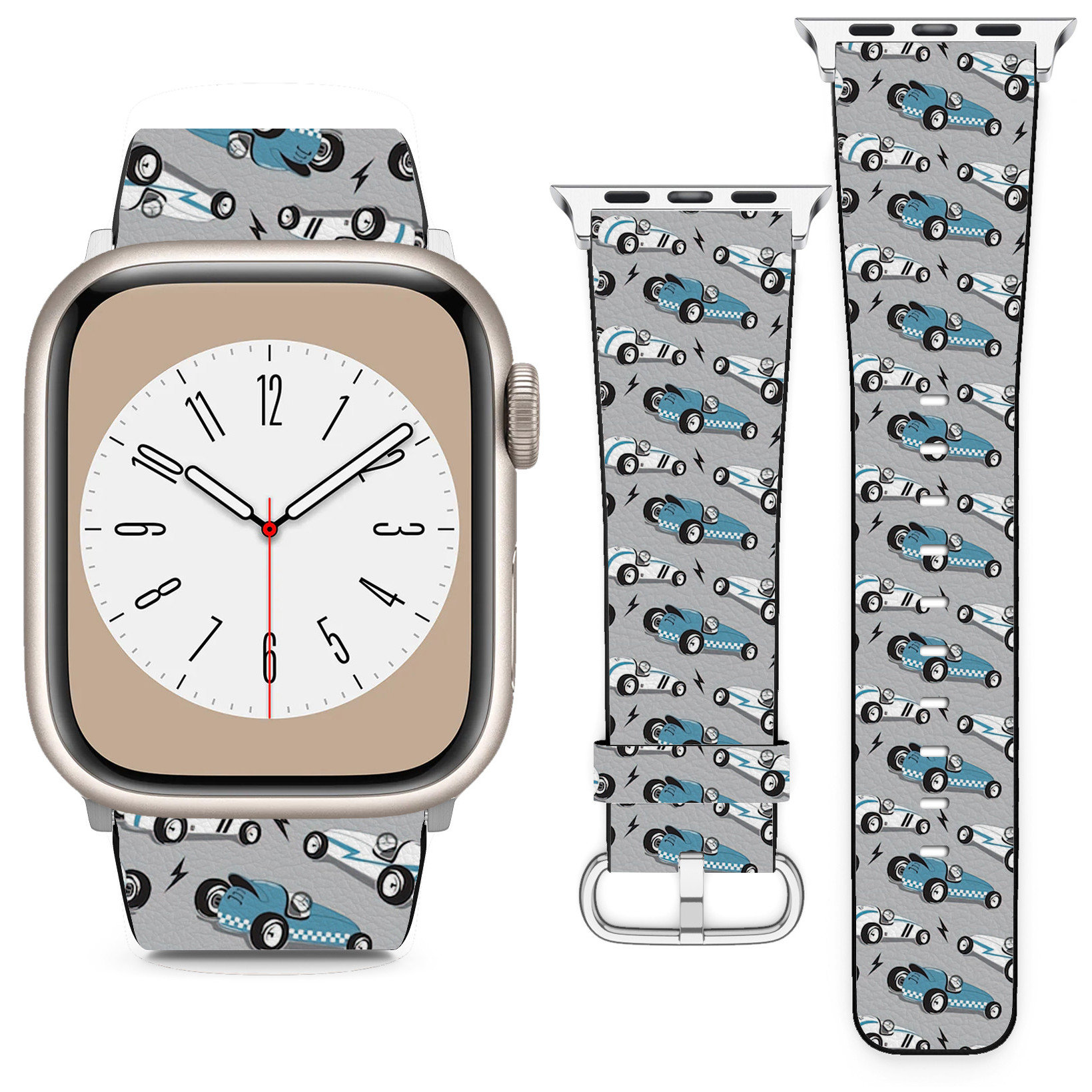 Vintage Race Car Design for Apple Watch Band Iwatch Strap for 