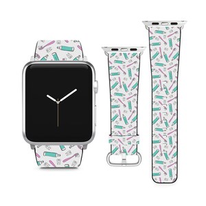 Zahnbürste und Zahnpasta für Apple Watch Band iWatch Strap für Serie SE 9 8 7 6 5 4 3 2 1 Ultra, 38mm 40mm 41mm 42mm 44mm 45mm 49mm