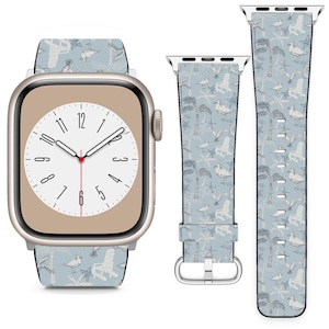 Sea Beach Theme For Apple Watch Band iWatch Strap For Series SE 9 8 7 6 5 4 3 2 1 Ultra, 38mm 40mm 41mm 42mm 44mm 45mm 49mm
