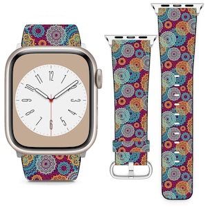 Oriental Mandalas Theme For Apple Watch Band iWatch Strap For Series SE 8 7 6 5 4 3 2 1 Ultra, 38mm 40mm 41mm 42mm 44mm 45mm 49mm