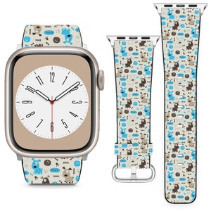 Entzückende Cartoon-Hund Design für Apple Uhrenarmband iWatch Strap für Serie SE 9 8 7 6 5 4 3 2 1 Ultra, 38mm 40mm 41mm 42mm 44mm 45mm 49mm
