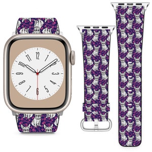 Bonito design de buldogue francês para apple watch band iwatch pulseira para série se 9 8 7 6 5 4 3 2 1 ultra, 38mm 40mm 41mm 42mm 44mm 45mm 49mm