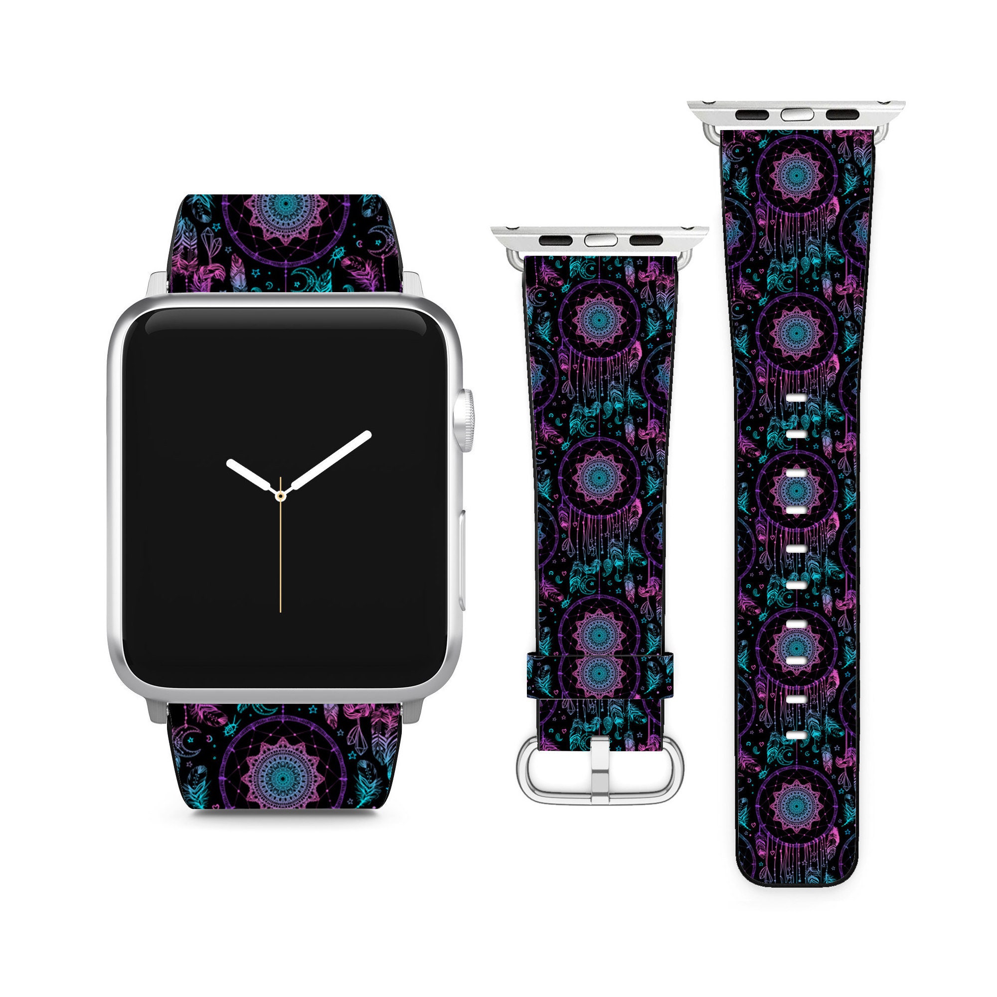 Attrape Rêves Dreamcatcher En Bois Flotté Beige Rose Et Mint - Foto 8