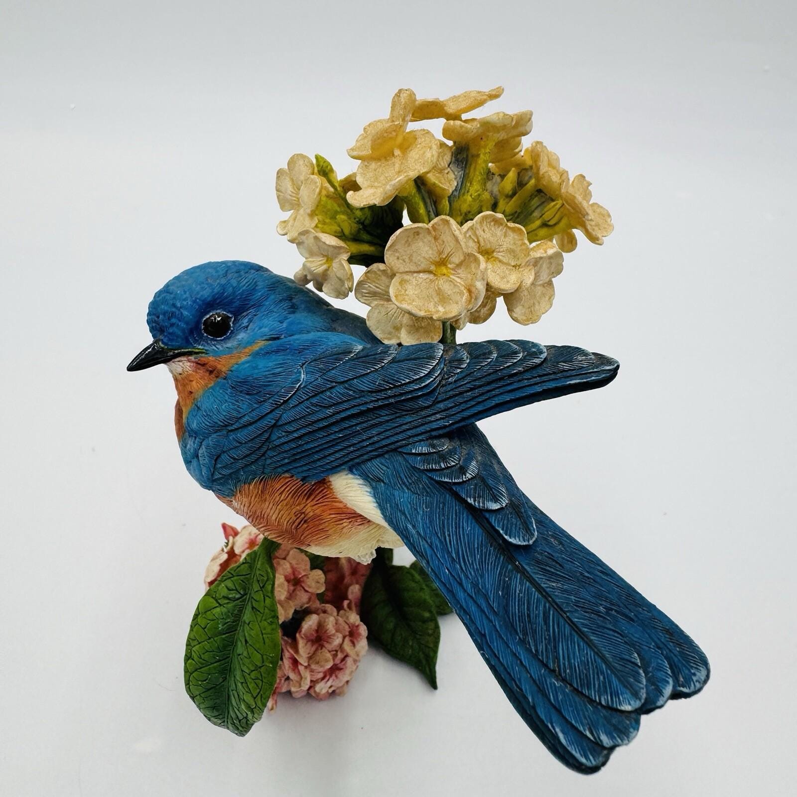 The Danbury Mint Summer's Song Blue Bird Figurine by Bob Guge