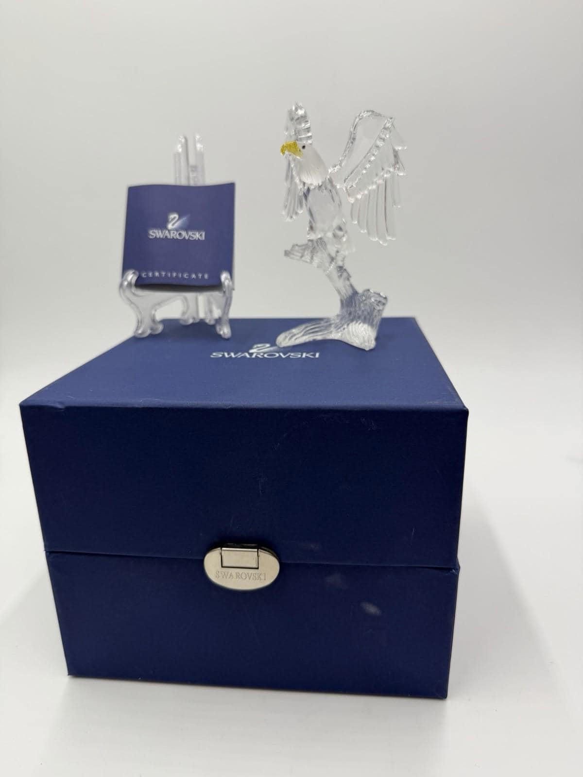 Swarovski Crystal Austria Bald Eagle 5” Figurine W/box & COA - Etsy