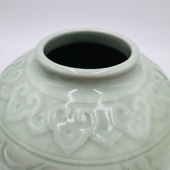 清朝時代の中国青磁の銘入り蓋付き壺（清時代）古代陶器 - Etsy 日本