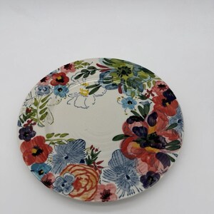 Anthropologie Art Pottery Sissinghurst Castle Estudio Flores Dinner Plate 10.5” image 9