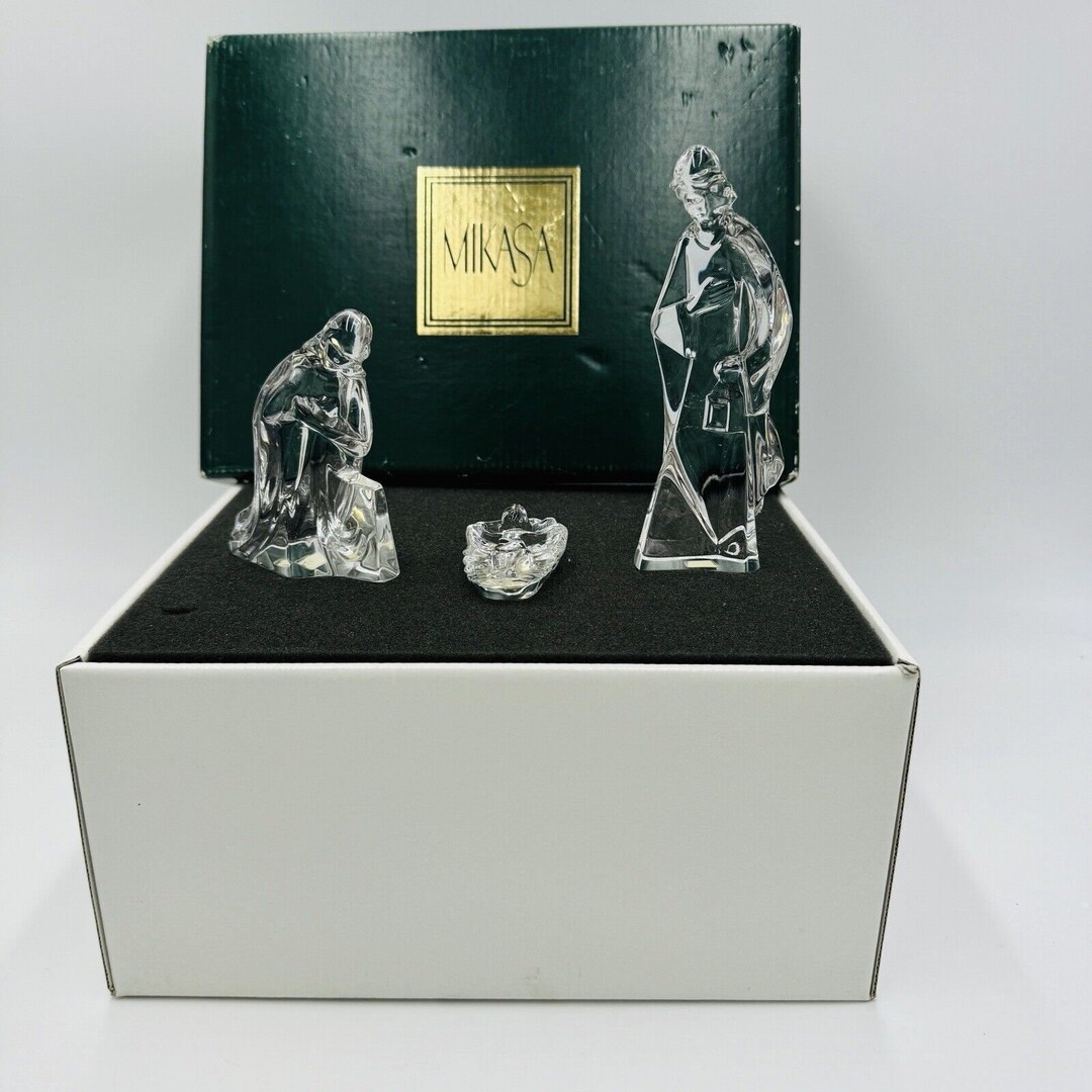 MIKASA 3 Piece Crystal Nativity Set Made in Germany in Etsy