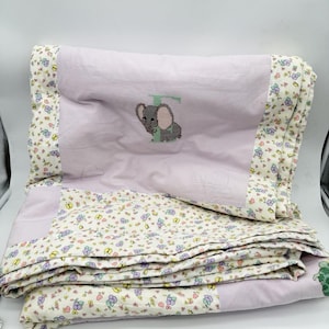 Precious Moments bedding PMI Spectrix patchwork cross-stitch comforter full