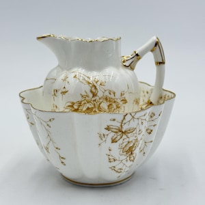 Antique Wileman Shelley Foley c1884 Pitcher and Bowl Miniature Ra157683 Set
