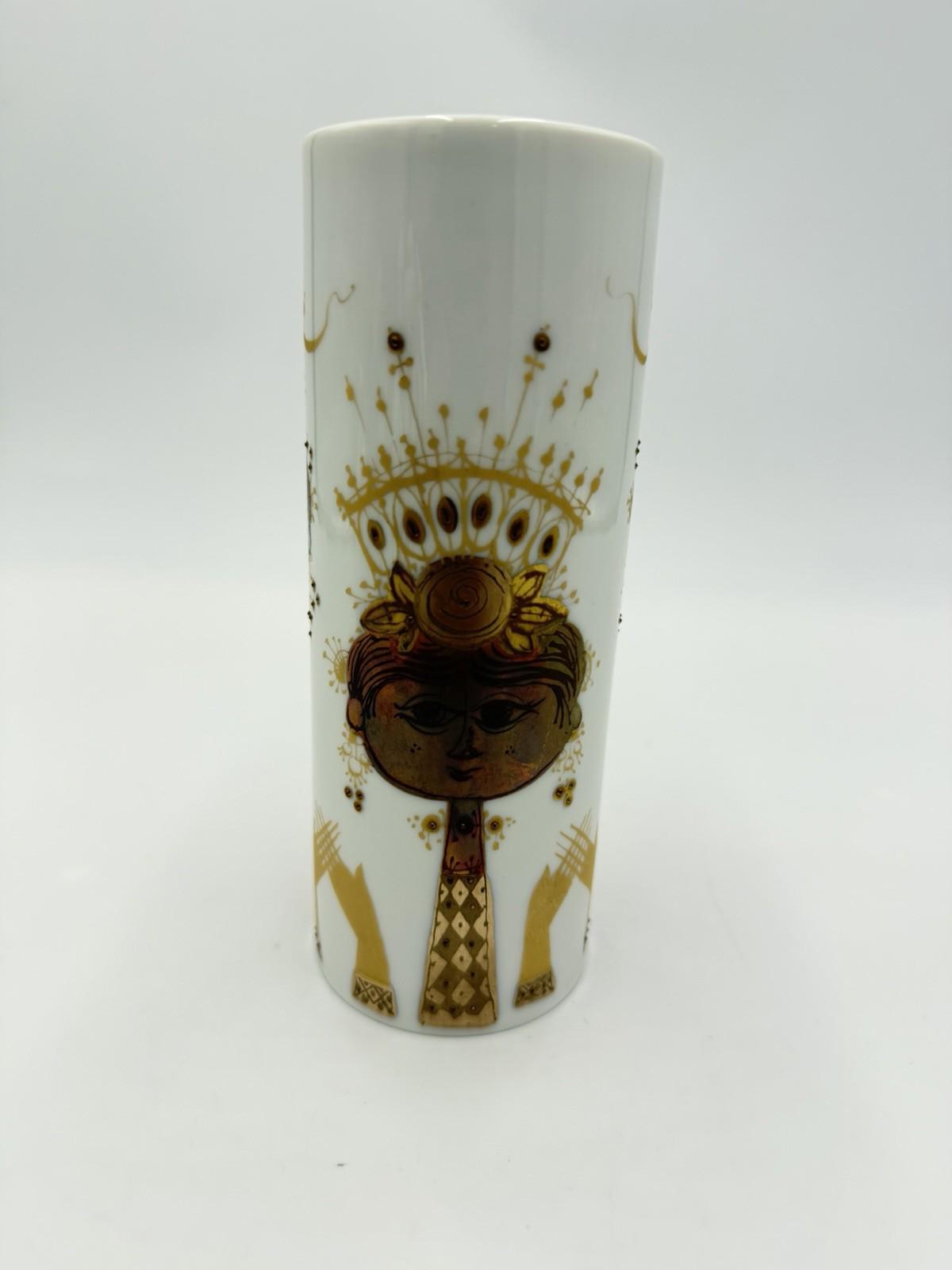 Rosenthal Studio Line Porcelain Bjorn Wiinblad Quatre Couleurs