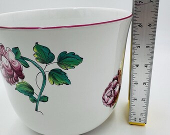 Tiffany & Co STRASBOURG FLOWERS Ceramic Painted Planter Vase