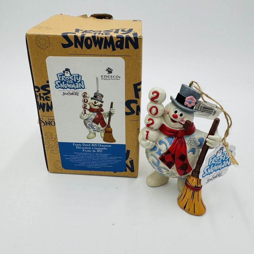 Jim Shore Frosty the Snowman Christmas 2021 Ornament Figurine Etsy