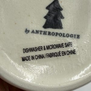 Anthropologie Cozy Home Red Village Rooftop Lid Christmas Coffee Tea Mug Rare image 9