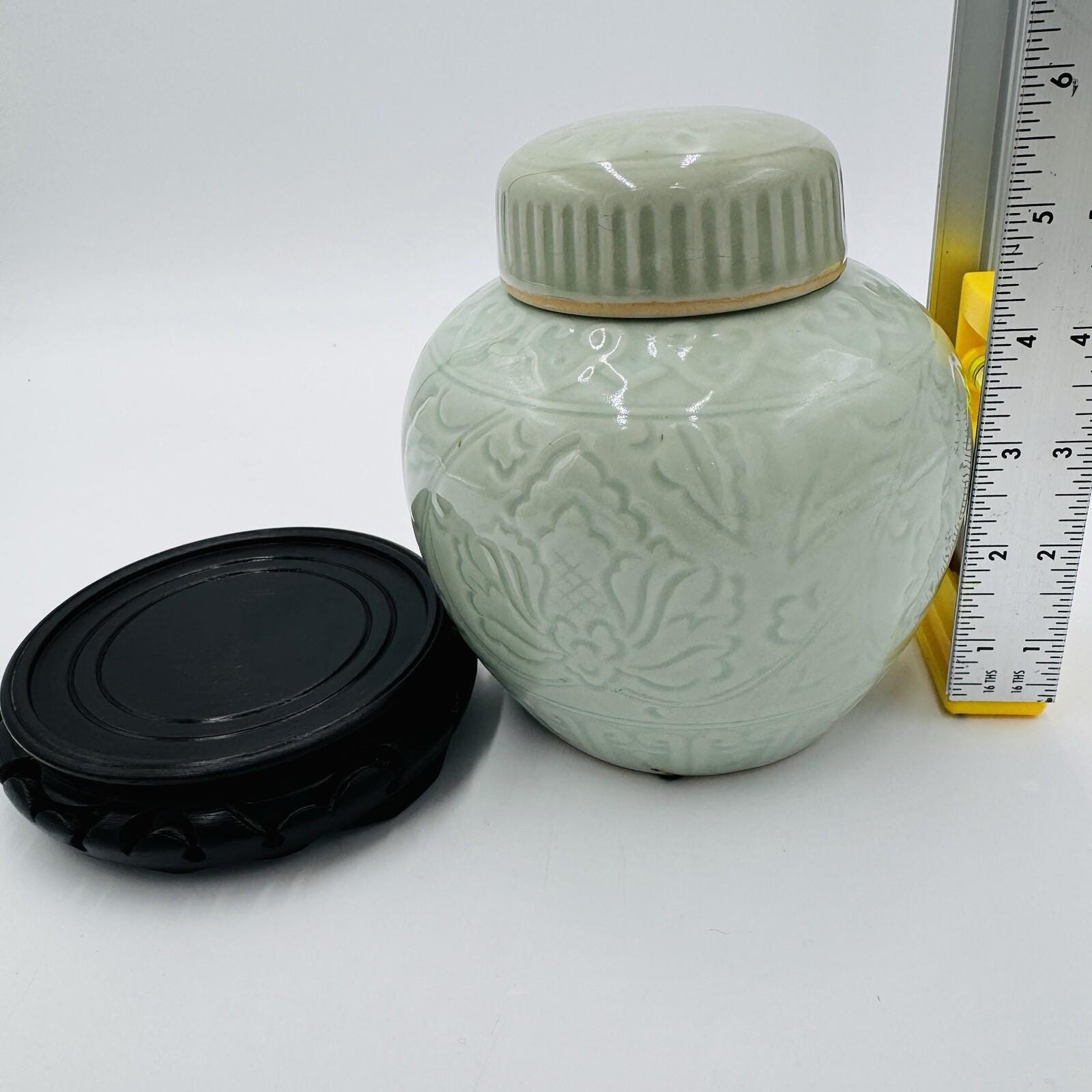 清朝時代の中国青磁の銘入り蓋付き壺（清時代）古代陶器 - Etsy 日本