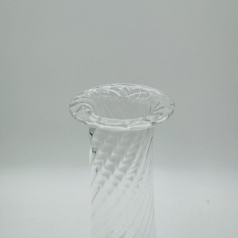 Villeroy & Boch Crystal Glass Swirl Flower Vase Tall 13 Etsy