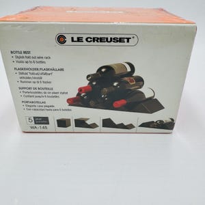 Le Creuset Bottle Rest Wine Holder Storage Rack Sealed WA-145 Red