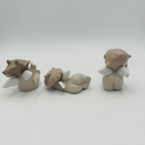 Nao by Lladro Daisa Cheeky Cherubs Porcelain Angels Figurines Set Spain