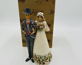 Figura de Jim Shore Heartwood Creek para novios (2006), 7 pulgadas (en caja)