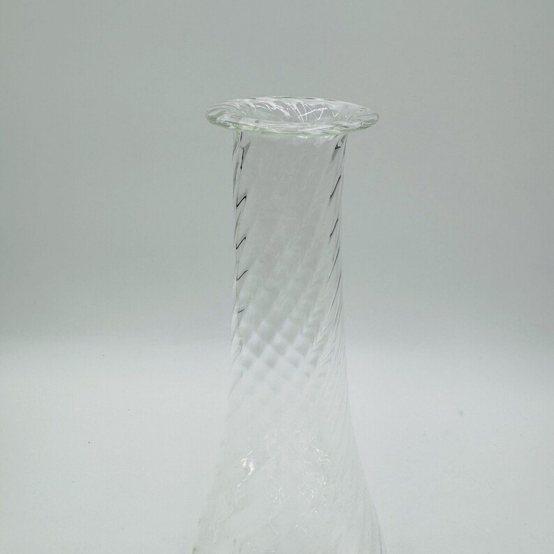 Villeroy & Boch Crystal Glass Swirl Flower Vase Tall 13 Etsy