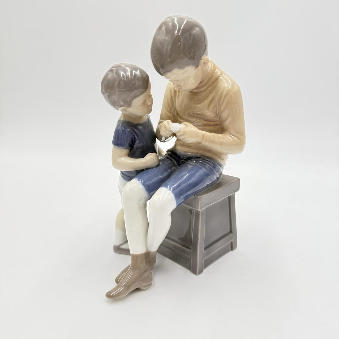 Bing and Grondahl Porcelain Denmark Figurine Tom & Willy No. 1648 Large ...