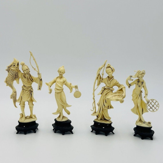 ナ*ラ様 時代物根付置物提げ物縁起物 漁師人物彫刻 江戸時代の