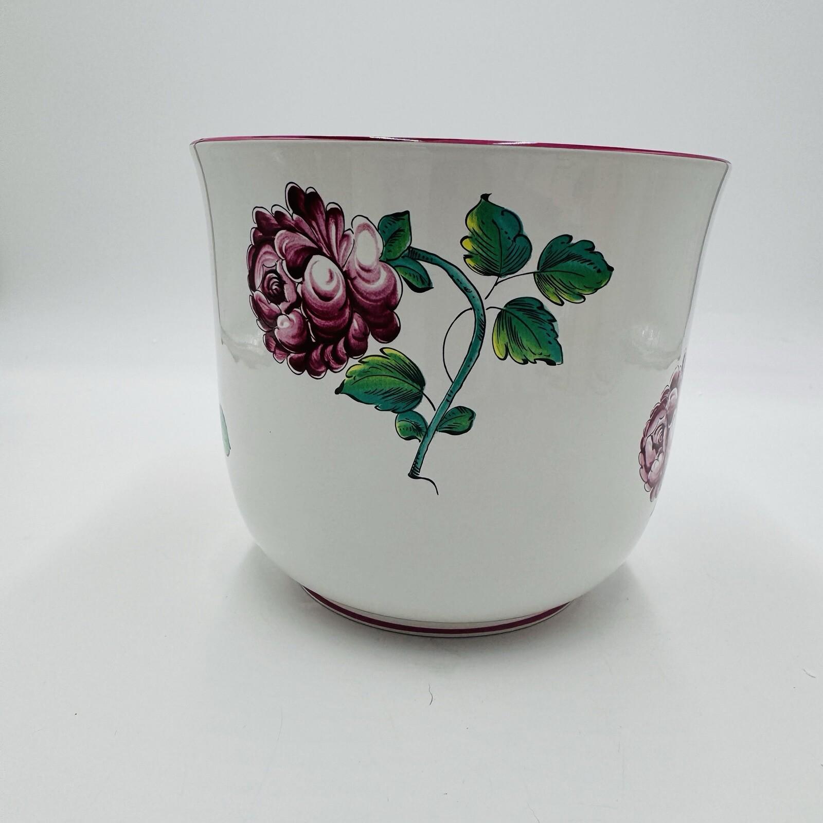 大人気☆ティファニー☆花瓶☆STRASBOURG FLOWERS☆陶器☆フラワー Tiffany & Co STRASBOURG FLOWERS Ceramic Painted Planter Vase