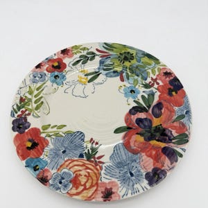 Anthropologie Art Pottery Sissinghurst Castle Estudio Flores Dinner Plate 10.5” image 11