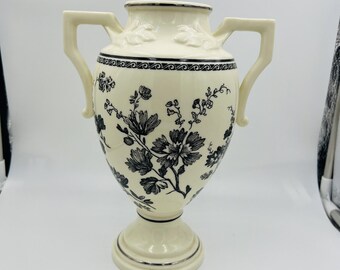 Lenox Urn Vase Porcelain 2002 Floral Elegance Handles Large Home Decor 9in