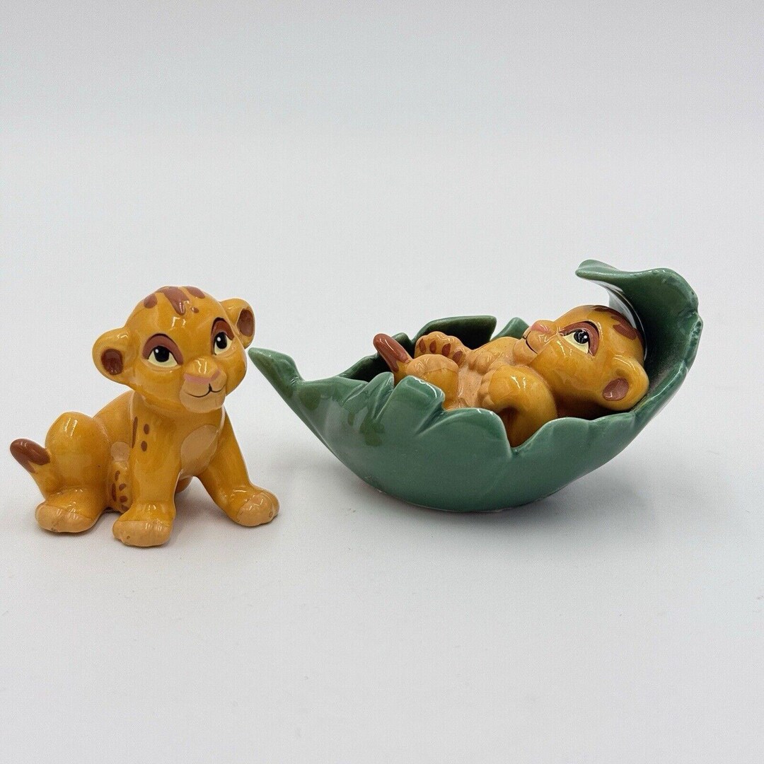 Disney Bone China Taiwan Lion King Porcelain Figurines Baby Simba ...