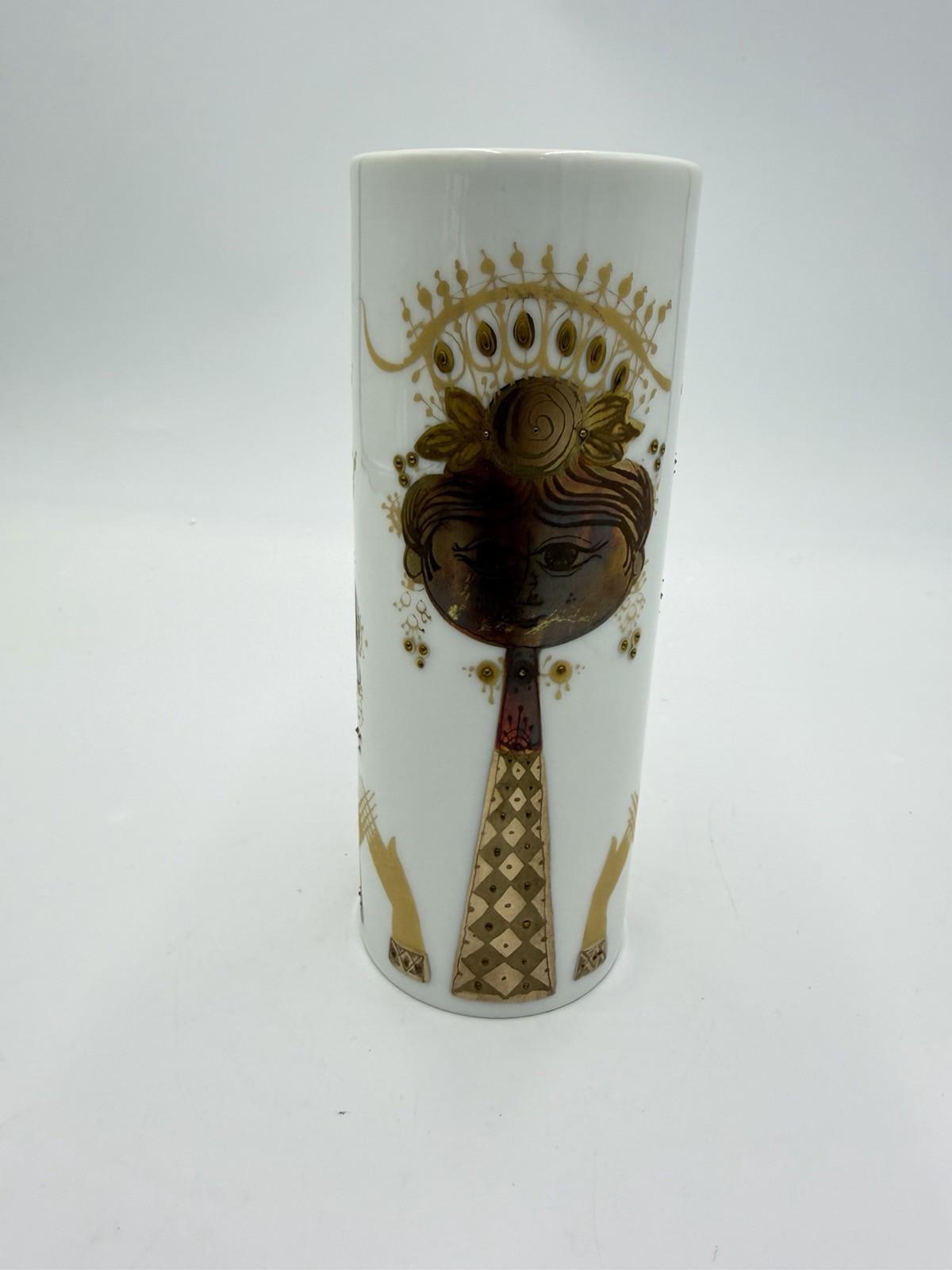 Rosenthal Studio Line Porcelain Bjorn Wiinblad Quatre Couleurs