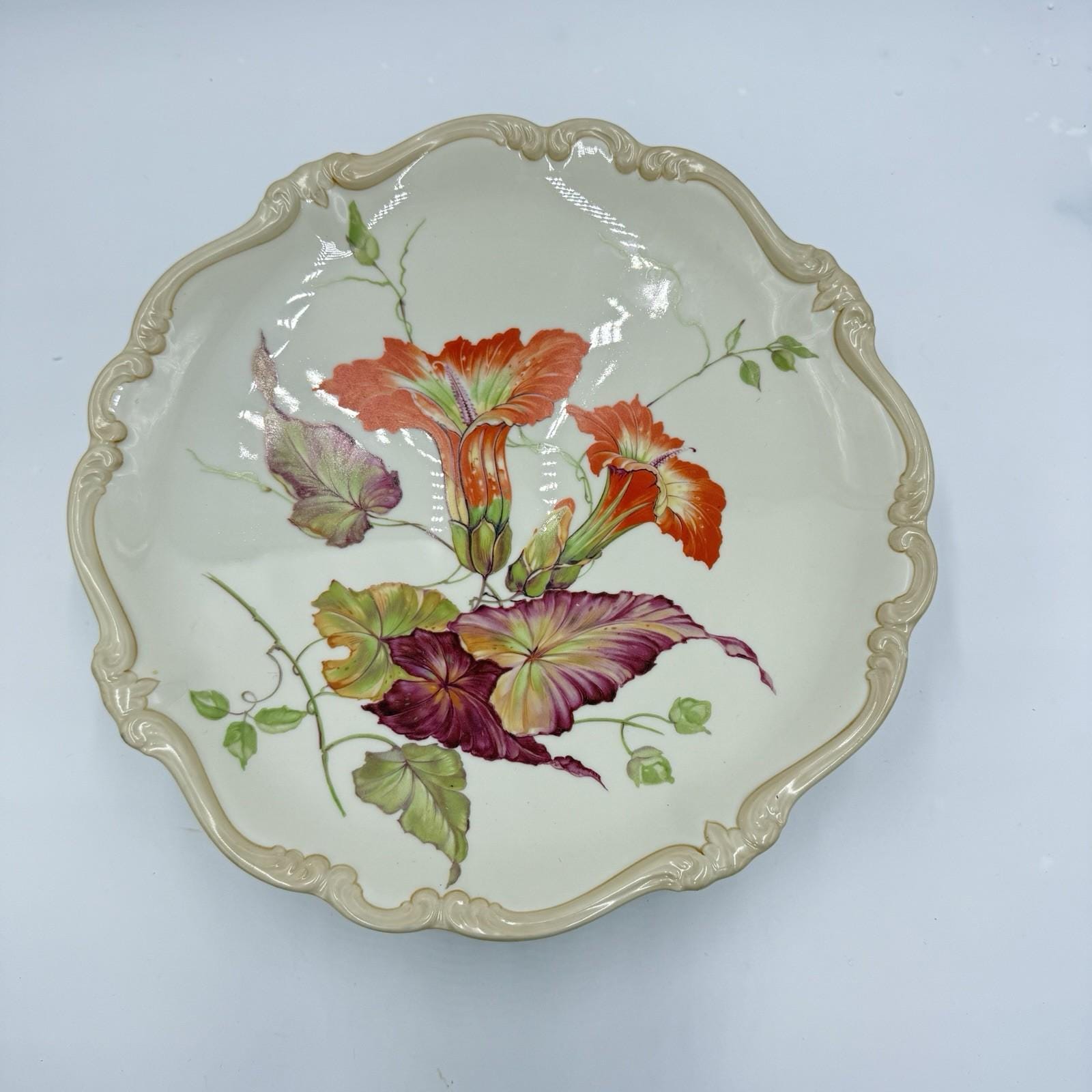 Rosenthal Pompadour Godesberg Porcelain Footed Serving Bowl Early