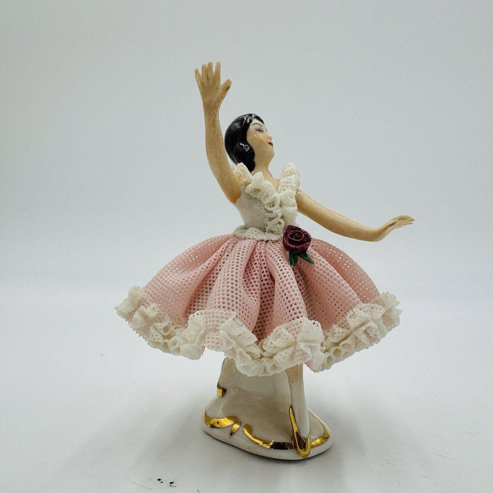 Dresden Germany Porcelain Lace Ballerina Figurine Karl