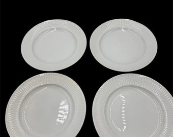 Platos de postre GEORGIANA de porcelana blanca de 7 pulgadas de Royal Copenhagen Denmark China