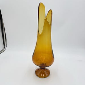 MCM LE Smith Swung 15” Art Glass Vase