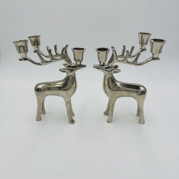 Reindeer Candelabra Etsy