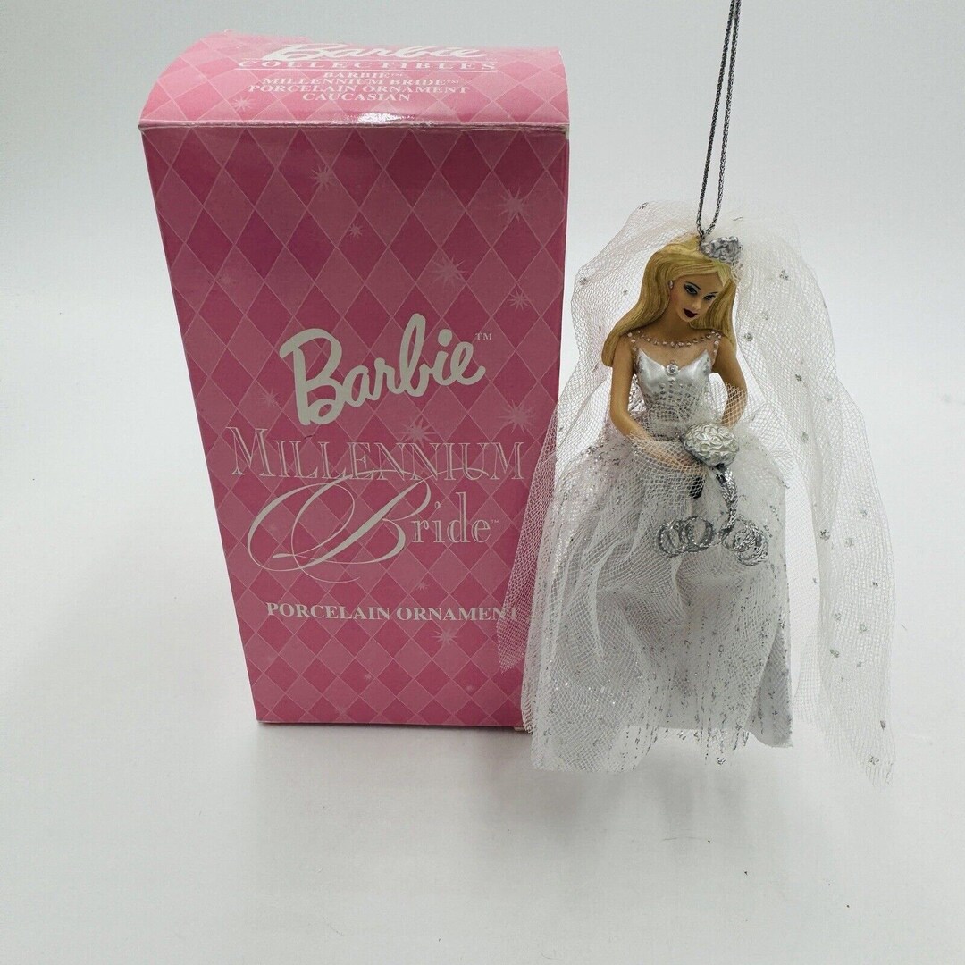 Barbie Millennium Bride Porcelain Ornament by Avon 2000 Christmas Decor ...