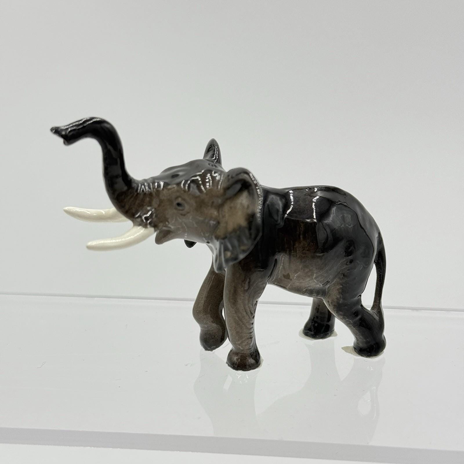 エレファント Hagen Renaker Vintage Hagen Renaker Elephant Porcelain Painted Figurine