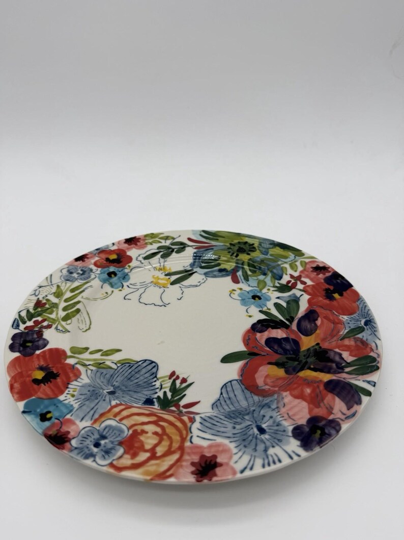 Anthropologie Art Pottery Sissinghurst Castle Estudio Flores Dinner Plate 10.5” image 10