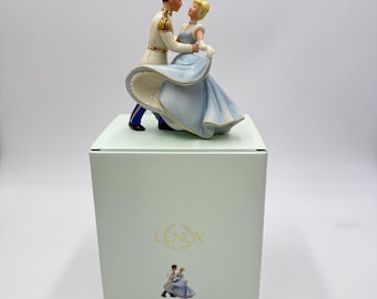 LENOX DisneyShowcase Porcelain Cinderella & Prince Charming Figurine Dancing NEW