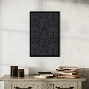 Geometric Wood Wall Art Mid Century Modern | Boho Large Wall Art | Wall Decor Over the Bed | Housewarming Gift