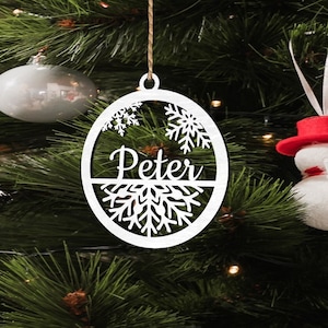 Personalized  Christmas Ornament | Christmas Tree Baubles | Christmas Custom Gift | Christmas Decor | Christmas Baubles Wooden | Gift Tags