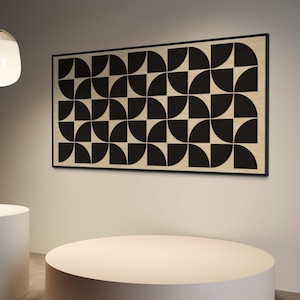 Large Wood Wall Art | Mid Century Modern Wall Decor Over the Bed |  Geometric Boho Home Decor