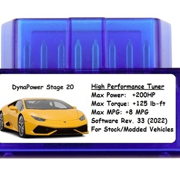 Stage 20 High Performance  Tuner Chip - For all 1996 to 2024 Peugeot Vehicles
